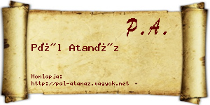 Pál Atanáz névjegykártya